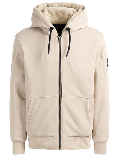 Felpa Moose Knuckles Classic Bunny in cotone avorio Felpa Moose Knuckles Classic Bunny in cotone avorio