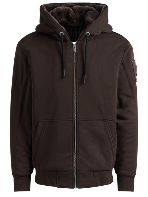 Felpa Moose Knuckles Classic Bunny in cotone marrone Felpa Moose Knuckles Classic Bunny in cotone marrone