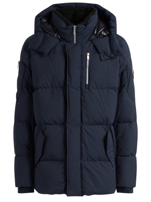 Piumino Moose Knuckles Everest Puffer 3Q in nylon blu