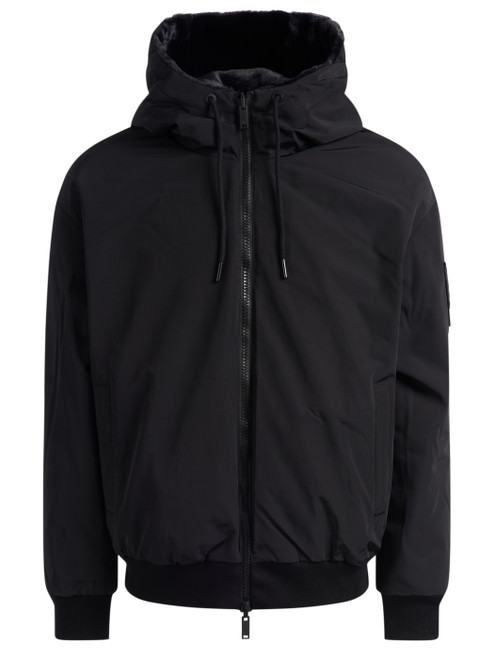 Chaqueta Moose Knuckles Roland Reversible Bunny en tejido técnico negro Chaqueta Moose Knuckles Roland Reversible Bunny en tejido técnico negro