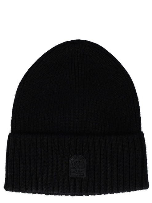 Berretto Parajumpers Plain in lana merino nero