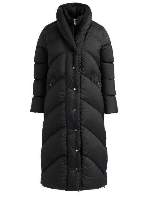 Chaqueta de plumas lungo Add en tejido técnico negro Chaqueta de plumas lungo Add en tejido técnico negro