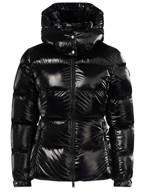 Chaqueta de plumas Add en tejido técnico negro con tirantes interiores Chaqueta de plumas Add en tejido técnico negro con tirantes interiores