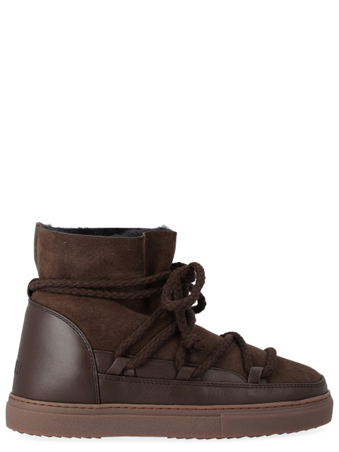 Botín Inuikii de ante y piel marrón Botín Inuikii de ante y piel marrón