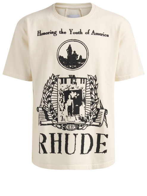 T-Shirt Rhude Vintage youth of America in cotone bianca T-Shirt Rhude Vintage youth of America in cotone bianca