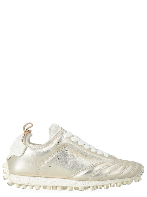 Sneaker Nine an Half Sokker in pelle color platino