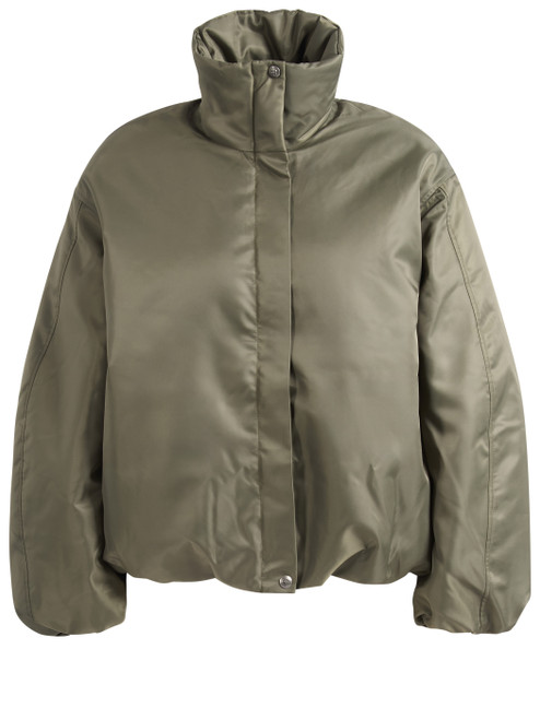 Anine Bing Jacket in semi-gloss green fabric | H-Brands