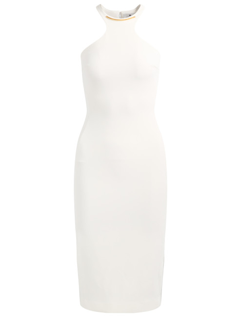 Abito Elisabetta Franchi in crêpe color avorio