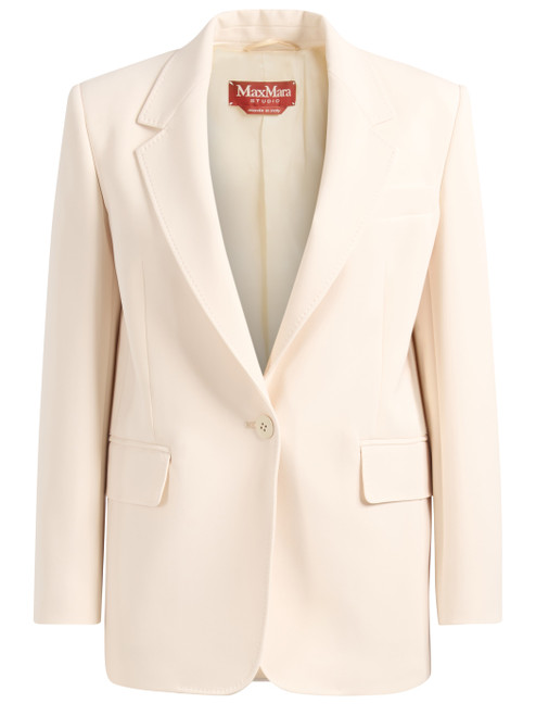Max Mara Studio blazer in beige cady