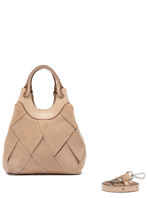 Borsa Gianni Chiarini Dua realizzata in camoscio beige