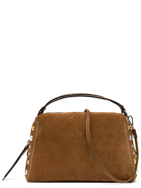 Borsa Gianni Chiarini Alifa in camoscio marrone con borchie