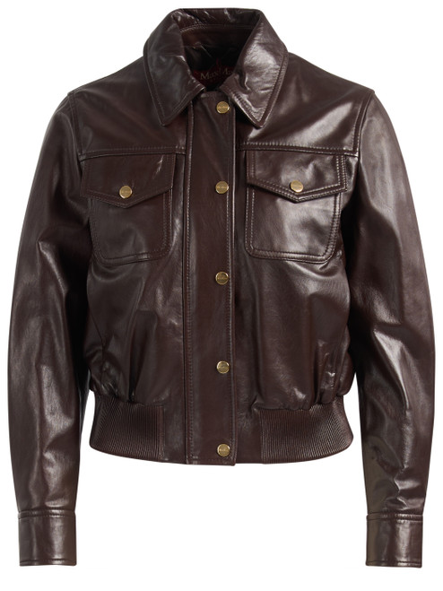 Max Mara Studio Black Leather Jacket | H-Brands