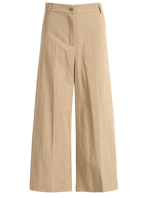 Hose Weekend Max Mara aus haselnussbrauner Gabardine