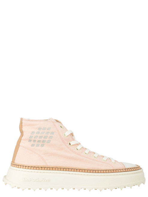 Sneaker BePositive Cuprace Star in pelle rosa