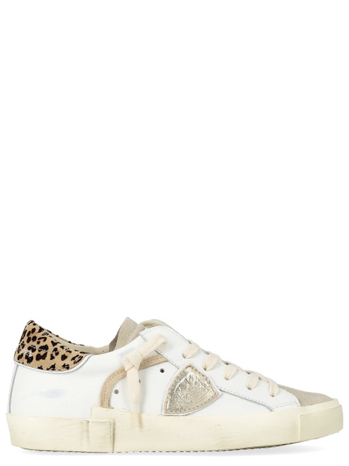 Sneaker Philippe Model aus Leder und weißem Wildleder