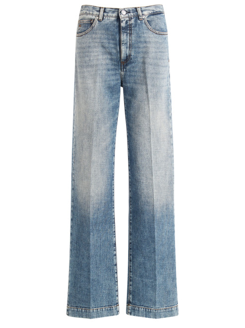 Jeans Nine In The Morning aus ausgewaschenem blauem Denim