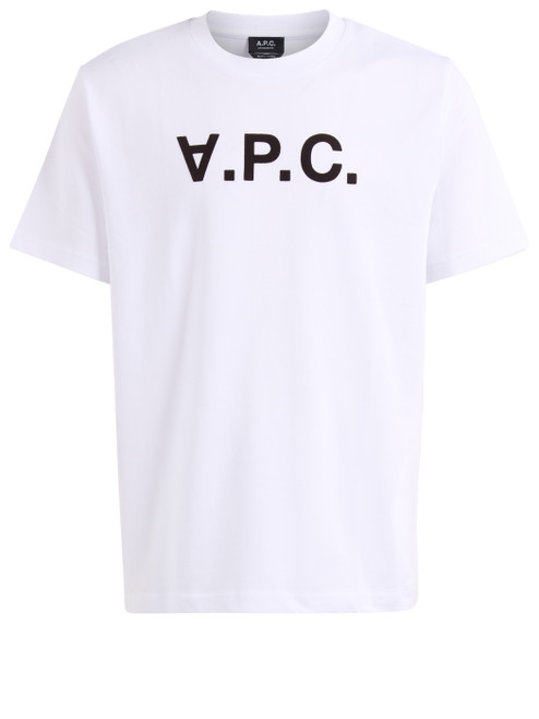 T-Shirt A.P.C. Rayé en coton blanc