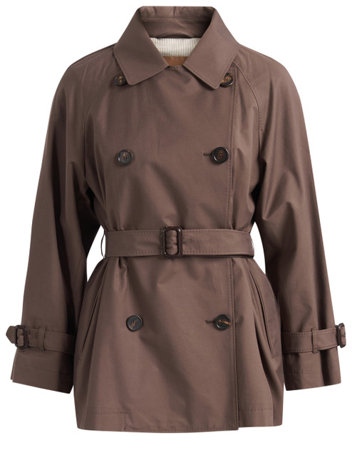 Trench Max Mara The Cube Mtccalle in twill cioccolato