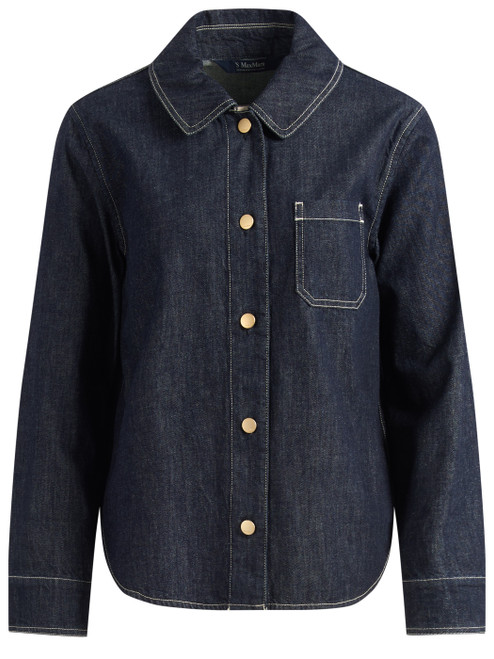 Camicia 'S Max Mara Smmenfasi in denim blu
