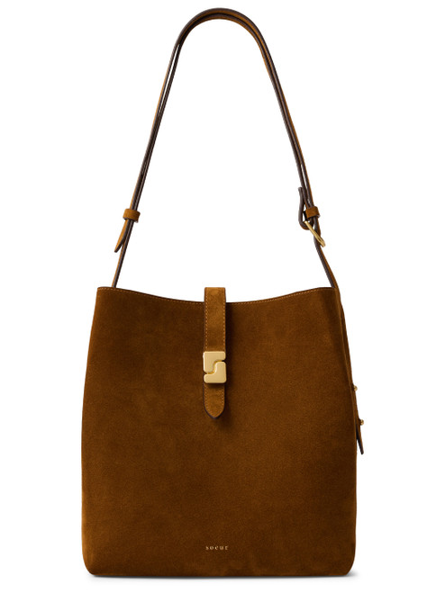 Tasche Soeur aus braunem Wildleder