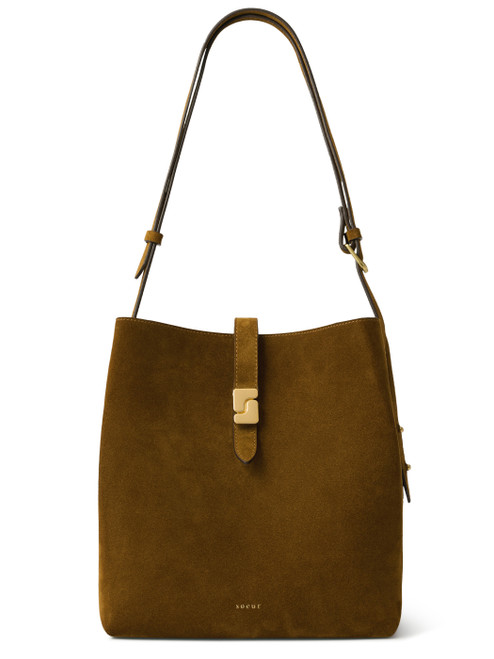 Borsa Soeur Bello in pelle scamosciata marrone