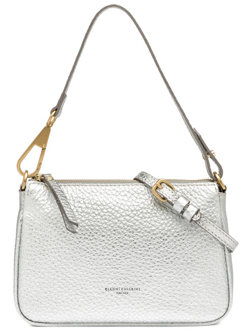 Gianni Chiarini Handbag in Silver-Colored Leather | H-Brands