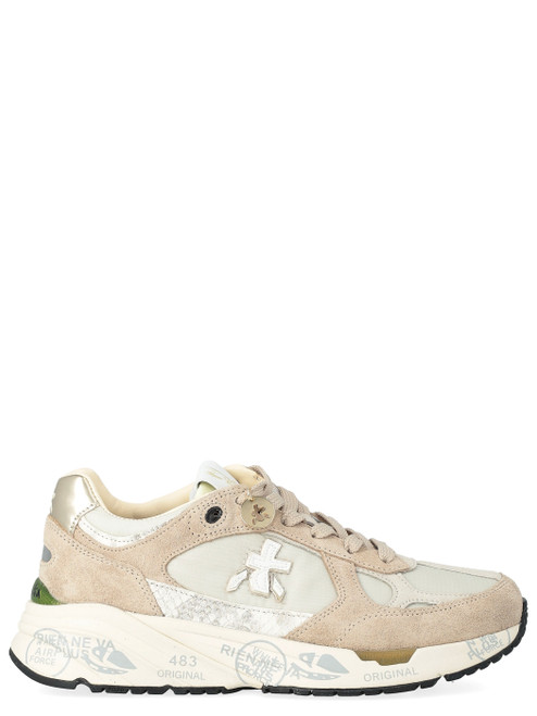 Sneaker Premiata Mased 8116 in tessuto tecnico e suede beige 