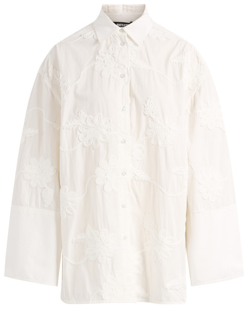 Camicia Rotate in cotone bianco