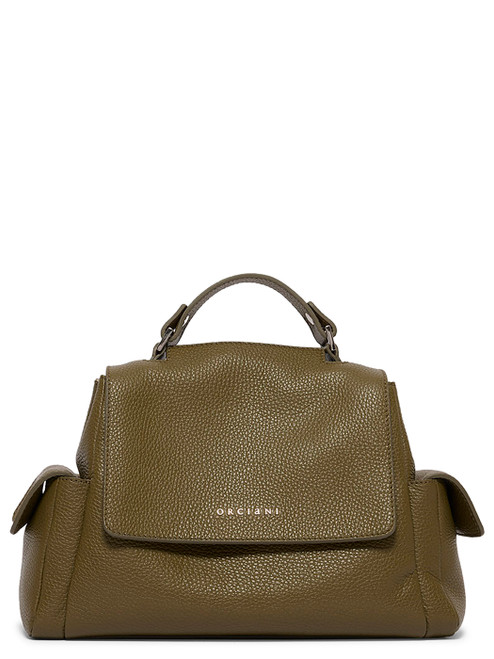 Borsa Orciani Sveva Sense Cargo Small in pelle verde