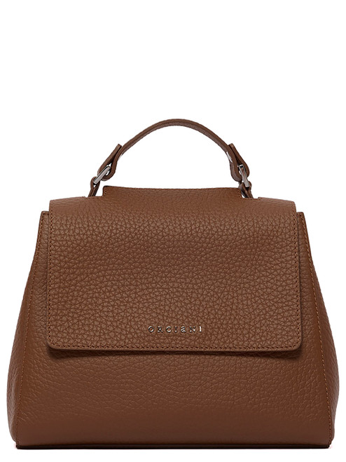Orciani Nappa Bold Small Handbag in Brown Leather | H-Brands