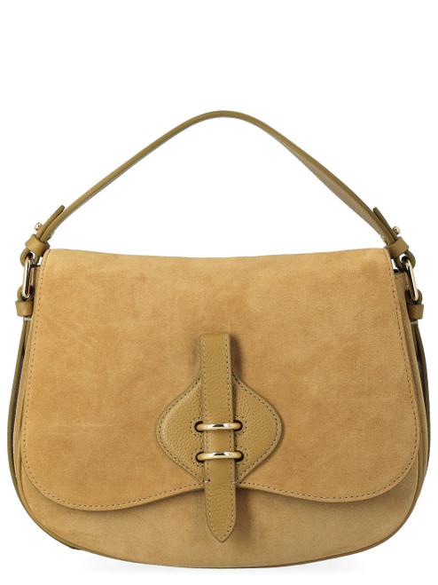 Borsa Coccinelle Mavery Medium in camoscio verde