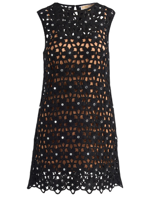 faux crochet mini dress 1