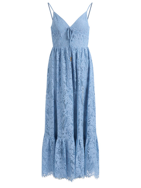 Abito Michael Kors in pizzo floreale azzurro