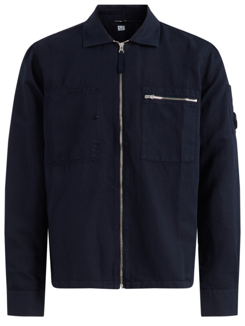 C.P. Company Jacket in Blue Waxed Linen | H-Brands