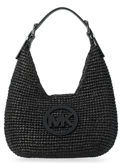 Borsa Michael Kors Hobo Nolita Small in crochet nero