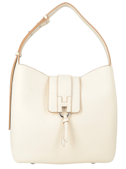 Borsa Hogan Hobo Trend in pelle avorio 