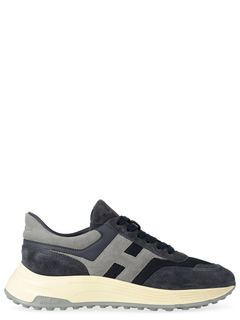 Zapatilla Hogan en ante azul