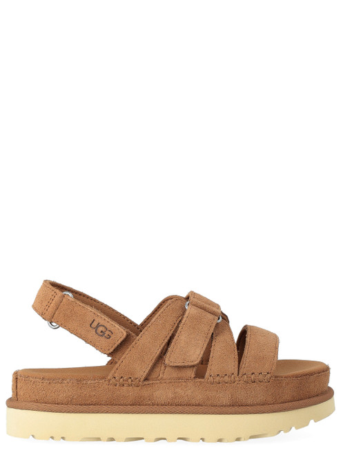 Sandalo UGG Goldenstar Gleam in pelle scamosciata chestnut