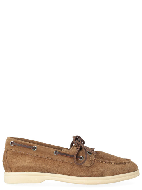 Mocassino Bekk in suede marrone