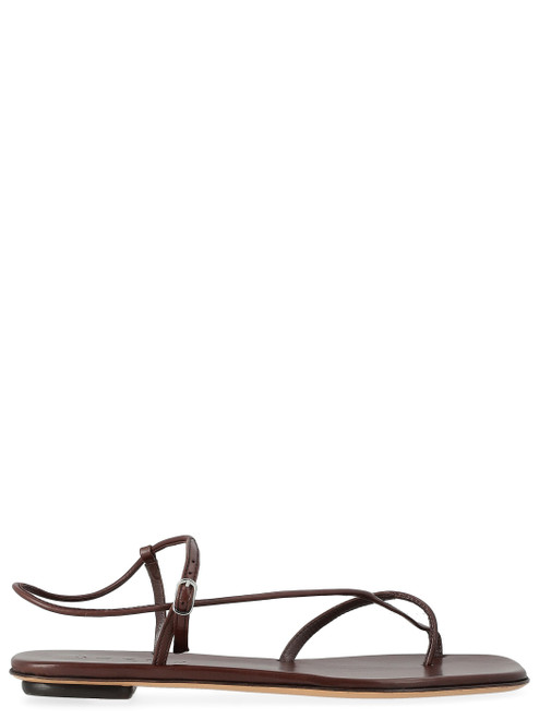 Sandalo Soeur Rosalie in pelle marrone