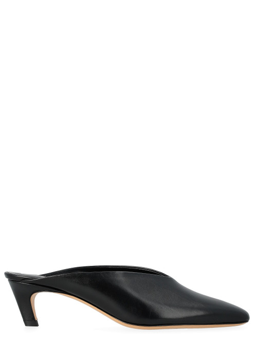 Mules Soeur Amalie in pelle nero