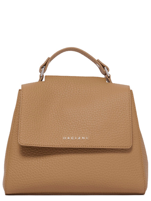 Borsa Orciani Sveva Soft Piccola in pelle biscotto