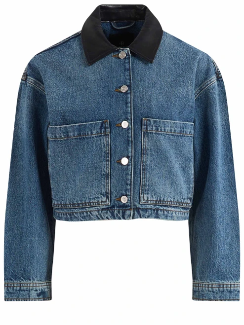 Giacca Anine Bing Yuma in denim blu Cabana
