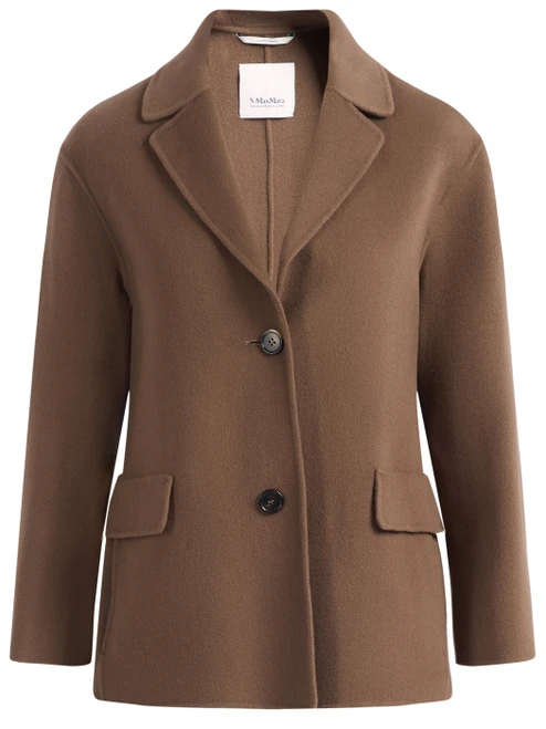 Giacca 'S Max Mara Smmelfi in lana color fango