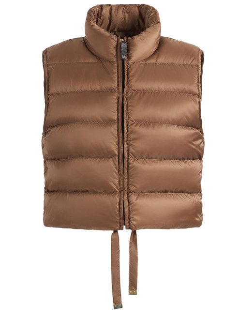 Gilet Max Mara The Cube Mtcfavilla in tela color miele