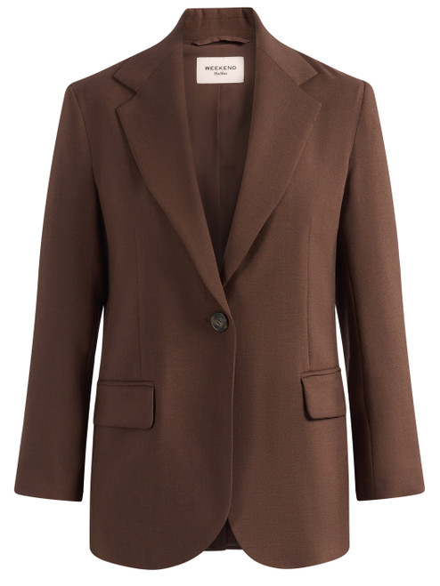 Blazer Weekend Max Mara Wkdasta in lana cacao