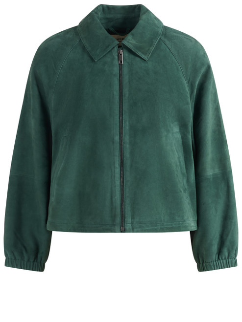 Weekend Max Mara Jacket in Green Suede | H-Brands