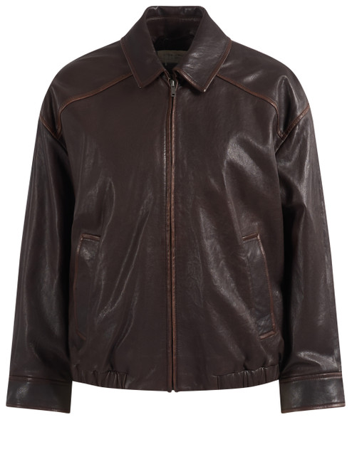 Bomber Weekend Max Mara Wkdcose in nappa testa di moro