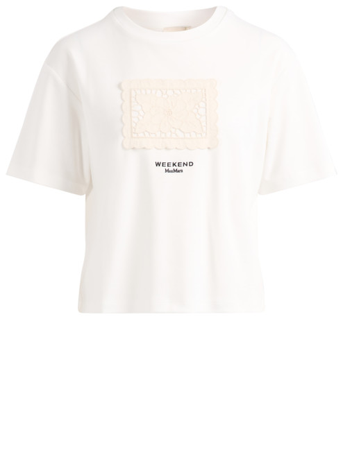 T-Shirt Weekend Max Mara Wkdsala in cotone bianco