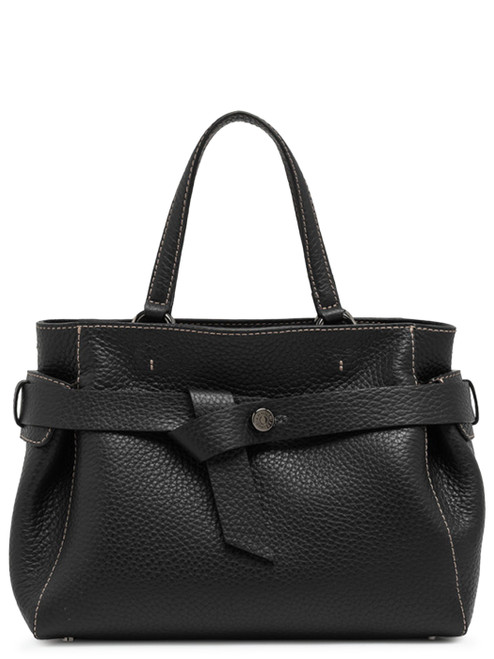 Borsa Gianni Chiarini Miranda Media in pelle nera